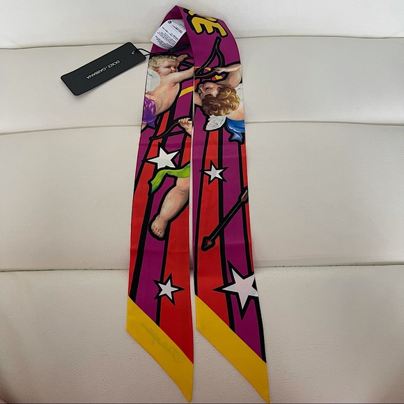 Dolce & Gabbana Accessories - NEW DOLCE & GABBANA Angel Scarf Roses Silk Shawl